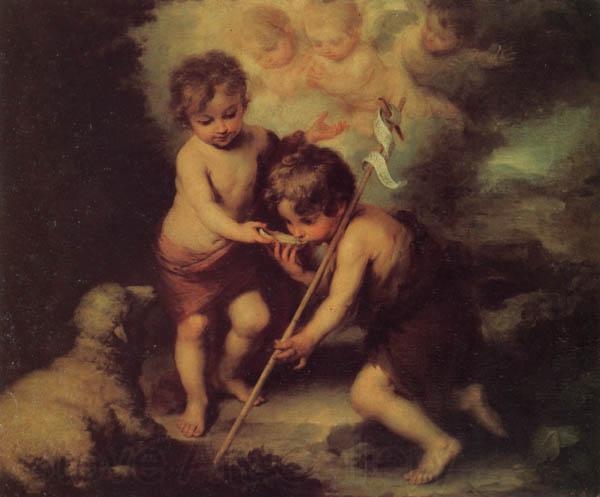 Bartolome Esteban Murillo Children with a Shell Norge oil painting art